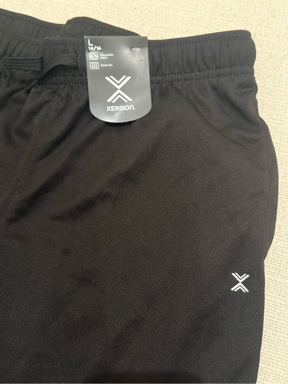 NWT Xersion Girls L 14/16 Black Quick-Dri Athletic Pants